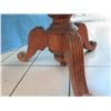 Image 8 : Round Wooden Table w/ Marble Top  50" Dia, 30" H