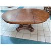 Image 1 : Large Wooden Dining Table 78" x 54" x 30" H (has surface wear)