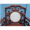 Image 18 : Pair of Chinese Emperor Chairs with Marble Inlay 27" x 19" x 44" H