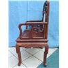 Image 3 : Pair of Chinese Emperor Chairs with Marble Inlay 27" x 19" x 44" H