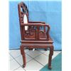Image 5 : Pair of Chinese Emperor Chairs with Marble Inlay 27" x 19" x 44" H