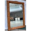 Image 1 : Large Rattan-Look Mirror, Composite Material 31.5" x 48"