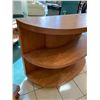 Image 2 : Curved Wooden Shelving Unit (middle shelf has crack)