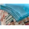 Image 8 : Qty 8 Tapered & Countoured Glass Pieces (1 has chip on edge). Measurements shown in pictures
