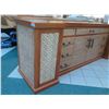 Image 2 : Large-4-Piece-Solid-Wood-Entertainment-Center-w-Cabinet-6-Drawers