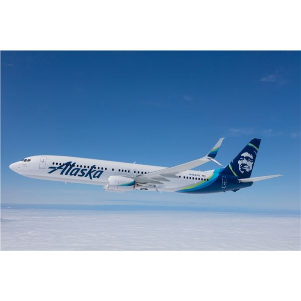 Qty 2 Roundtrip Alaska Airlines Travel Vouchers - First Class
