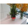 Image 2 : Qty 3 Artificial Flowers/Plants