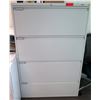 Image 1 : Uline Tall 4-Drawer Legal Lateral File Cabinet 36" x 18" x 54"H