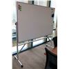 Image 1 : White Board in Aluminum Frame w/ Stand