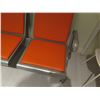 Image 2 : Metal-Frame 3-Seat Airport Style Seats - Orange