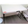 Image 1 : Lifetime Heavy Plastic Folding Table w/ Metal Legs