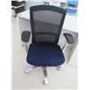 Image 3 : White Desk w/ 3 Drawers & Rolling Black Office Chair 60"x24"x29"H