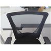 Image 8 : White Desk w/ 2 Drawers & Rolling Black Office Chair 72"x24"x29"H