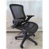 Image 2 : Whalen Furniture Black Mesh Rolling Executive Office Arm Chair