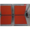 Image 2 : Metal-Frame 3-Seat Airport Style Seats - Orange