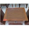 Image 2 : Wooden End Table w/ Drawer, Contents & 2 Door Cabinet 24"x18"x24"H
