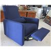 Image 1 : Million Dollar Baby Blue Upholstered Reclining Lounge Chair M10887 33"x30"x38