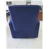 Image 3 : Million Dollar Baby Blue Upholstered Reclining Lounge Chair M10887 33"x30"x38