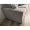 Image 3 : Ashley Gray Plush 2 Seat Sofa Loveseat w/ 2 Cushions 82"x38"x32"H