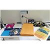 Image 1 : Misc Supplies: Diamond Head Poster, Envelopes, Swing Arm Lamp, Aloha Shirts, etc