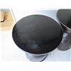 Image 2 : Qty 2 Round Etched Stools/Stands 18" Diameter x 20" Ht.