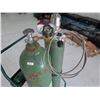 Image 2 : Qty 2 Oxygen Tanks with Cart & Regulators