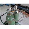 Image 8 : Qty 2 Oxygen Tanks with Cart & Regulators