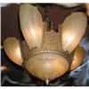 Image 1 : Art Deco Slip-in Chandelier #1846248