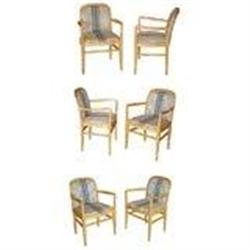 Set of 6 Benjamin Baldwin Dining Arm Chairs #1846290