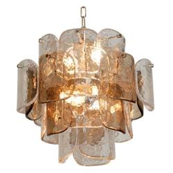 Handblown Glass Chandelier, style of Venini #1846294