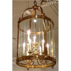 Neo-Classical Bronze Italian Lantern Chandelier#1846429