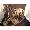 Image 1 : Vintage Carved Wood Rocking Horse Primitive #1846460