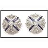 Image 1 : Edwardian Style Big Diamond Sapphire #1846478