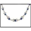 Image 1 : FORMAL SAPPHIRE DIAMOND NECKLACE WAS $8,950.00 #1846561