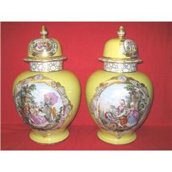 Dresden covered vases #1846606