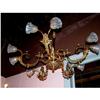Image 1 : 10 lights French Bronze Gasolier electrified #1846819