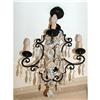 Image 1 : Antique Wrought iron 4 lights chandelier #1846839