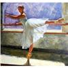 Image 1 : Ballet Dancer  practicing at the bar painting  #1846876