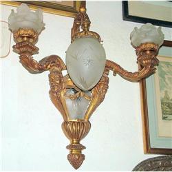 PAIR French Empire  Bronze wall sconces #1846886