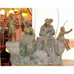 Family fishing sculpture  by Madrassi Italy #1846908