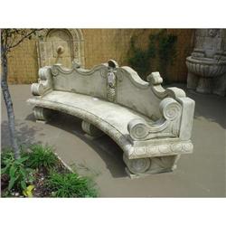 Cast Stone Bench from France #1847027