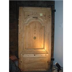 Antique French Louis XIV Stripped Walnut Door #1847051