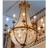 Image 1 : Beaded Empire Style Crysta Chandelier Fixture #1859635