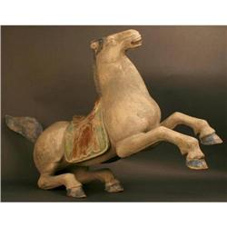 Large Exquisite Shrine Sculpture of a Horse #1860058