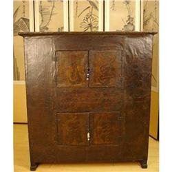 Very Scarce 17th C. Painted Papier Mache Chest #1860088