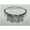 Image 1 : 2.0 ct PRINCESS CUT diamond engagement ring #1860167