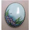 Image 1 : VINTAGE HAND PAINTED PORCELAIN BROOCH #1874069