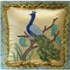 Image 1 : DECORATIVE PILLOW-EMBROIDERED GLORIOUS  PEACOCK#1874085