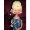 Image 1 : 13" Stockinette Flapper Smoker Doll #1874161