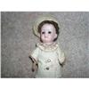 Image 1 : Bisque head doll on wooden body  #1874348
